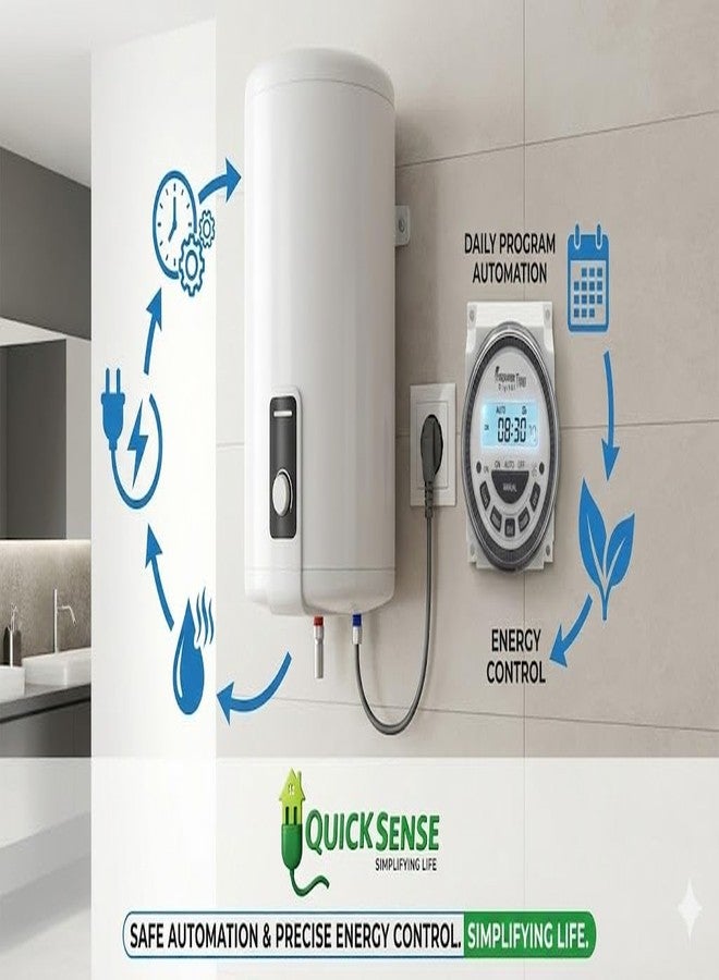 Quick Sense QS-619 Digital Timer Switch | 5-Pin Panel Mount | Programmable Auto On-Off | Universal 12-240V DC/AC | 16 Programmable ON/Off - Image 5